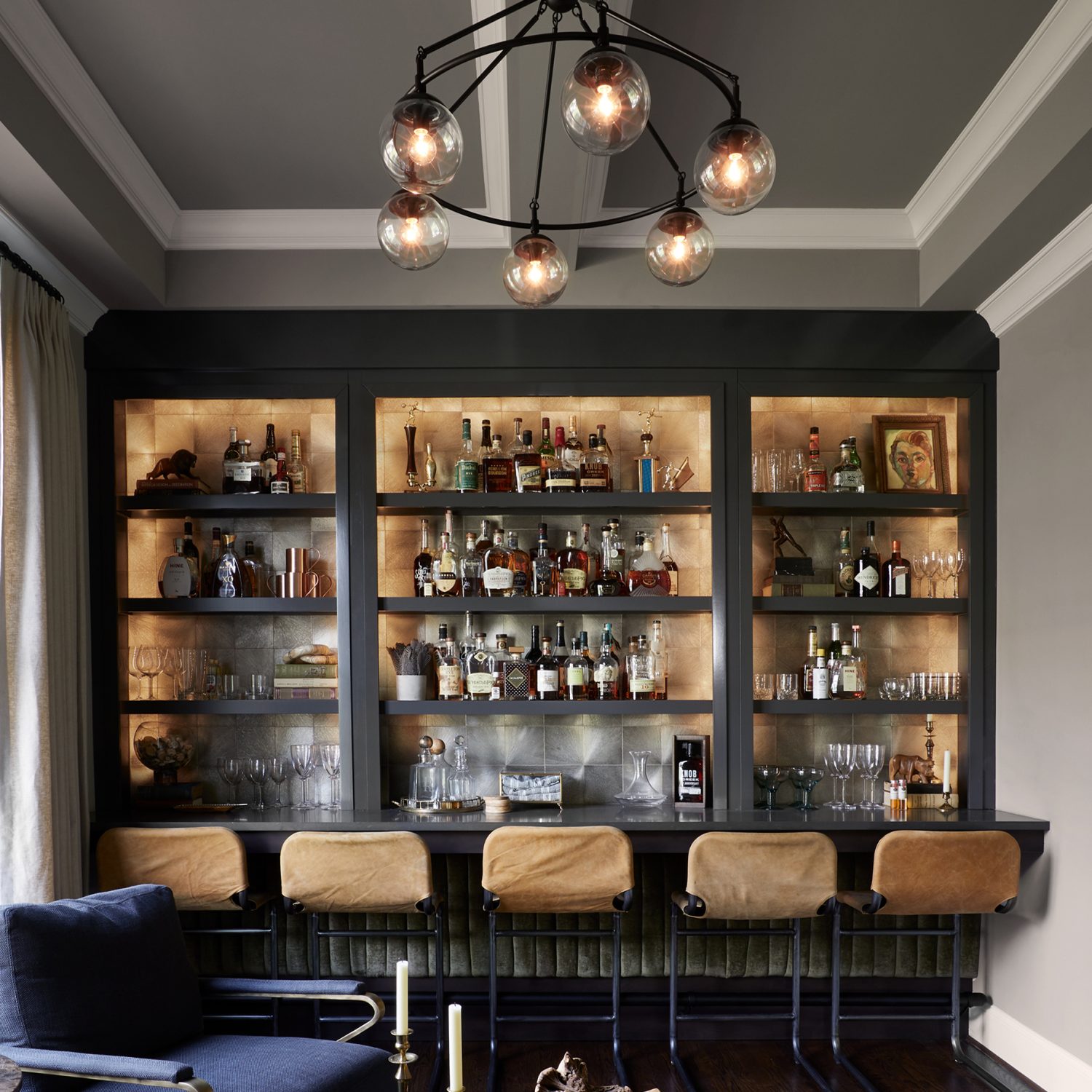 Belmont-Hillsboro Bourbon Bar - Sara Ray Interior Design
